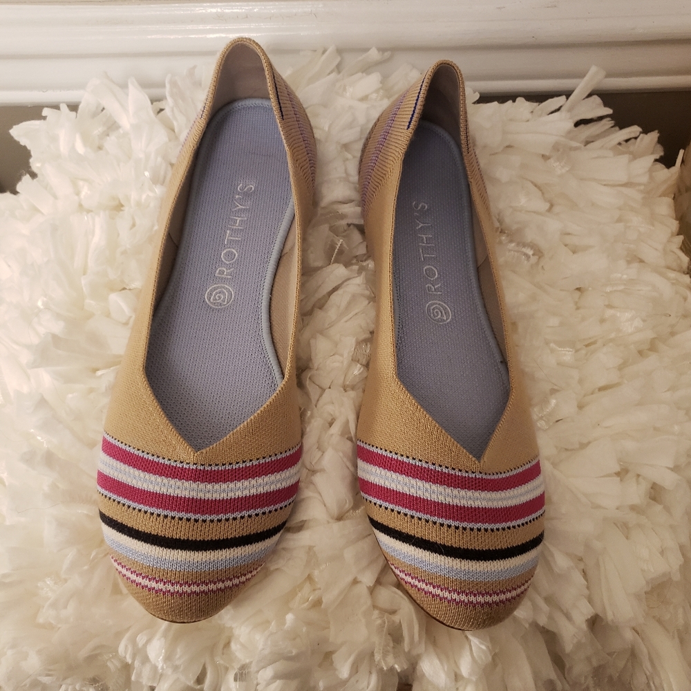 FINAL PRICE Rothy's Camel Merino Flats sz 12.5